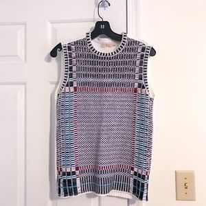 Tory Burch Jacquard Sleeveless Sweater
